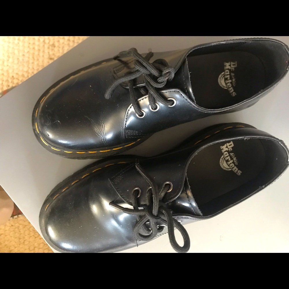 Dr Martens 1461 smooth leather platform Oxford shoes